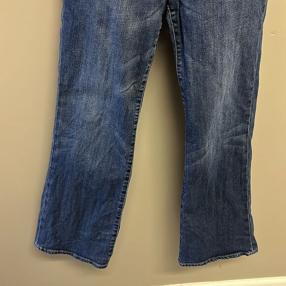 Lucky Brand Sweet’N Low Dark Wash Whiskering Distressed BootCut Ankle Jean-10/30 - Picture 4 of 16